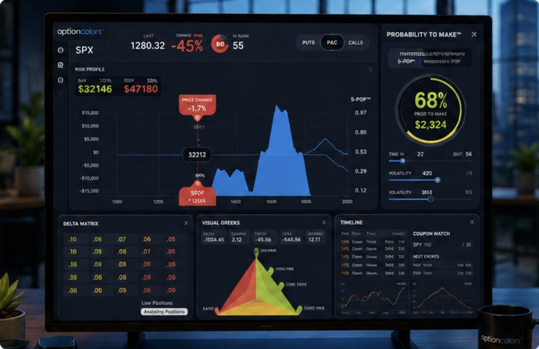 OptionColors professional volatility and risk analytics platform