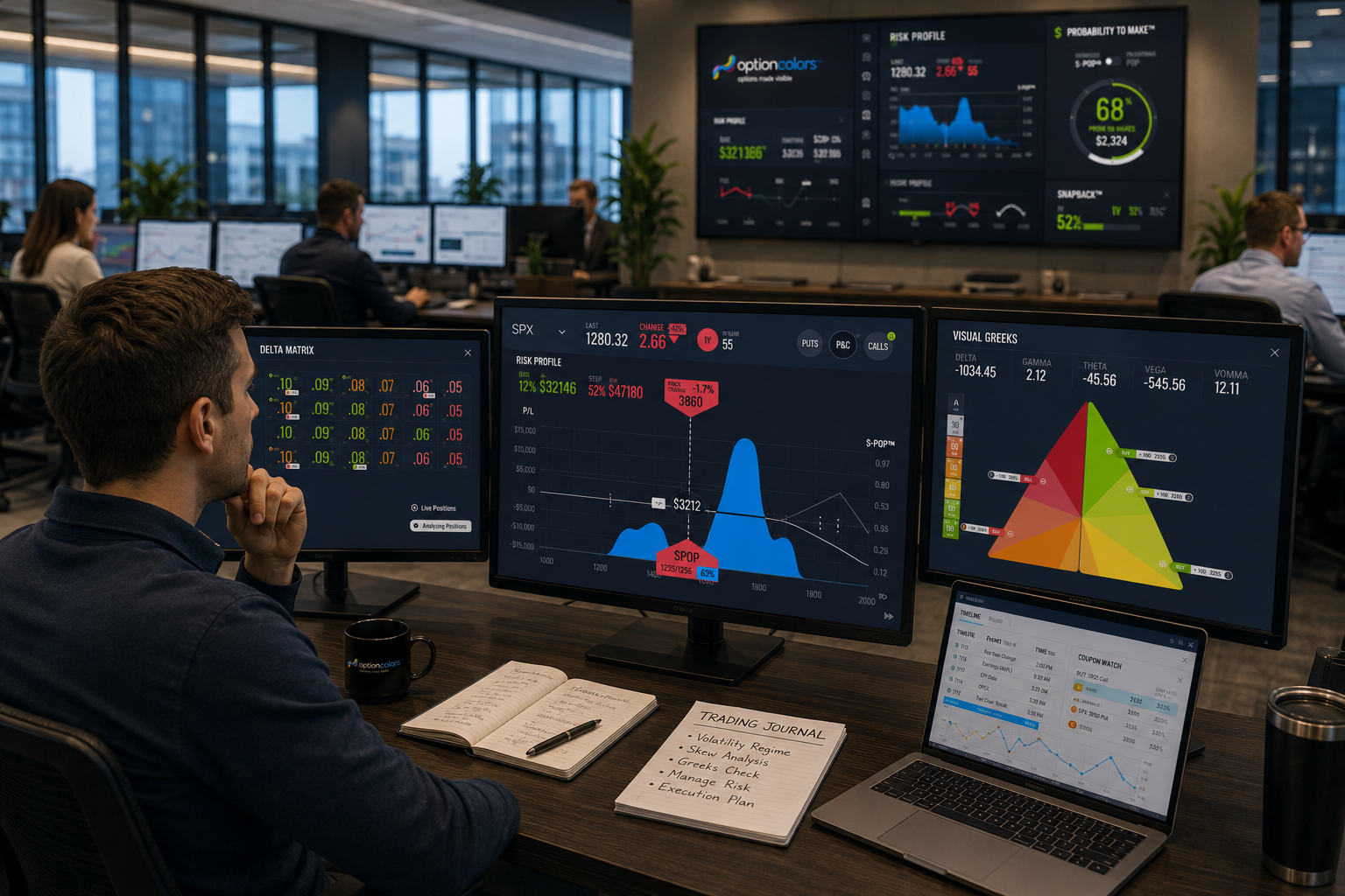 OptionColors professional volatility and risk analytics platform